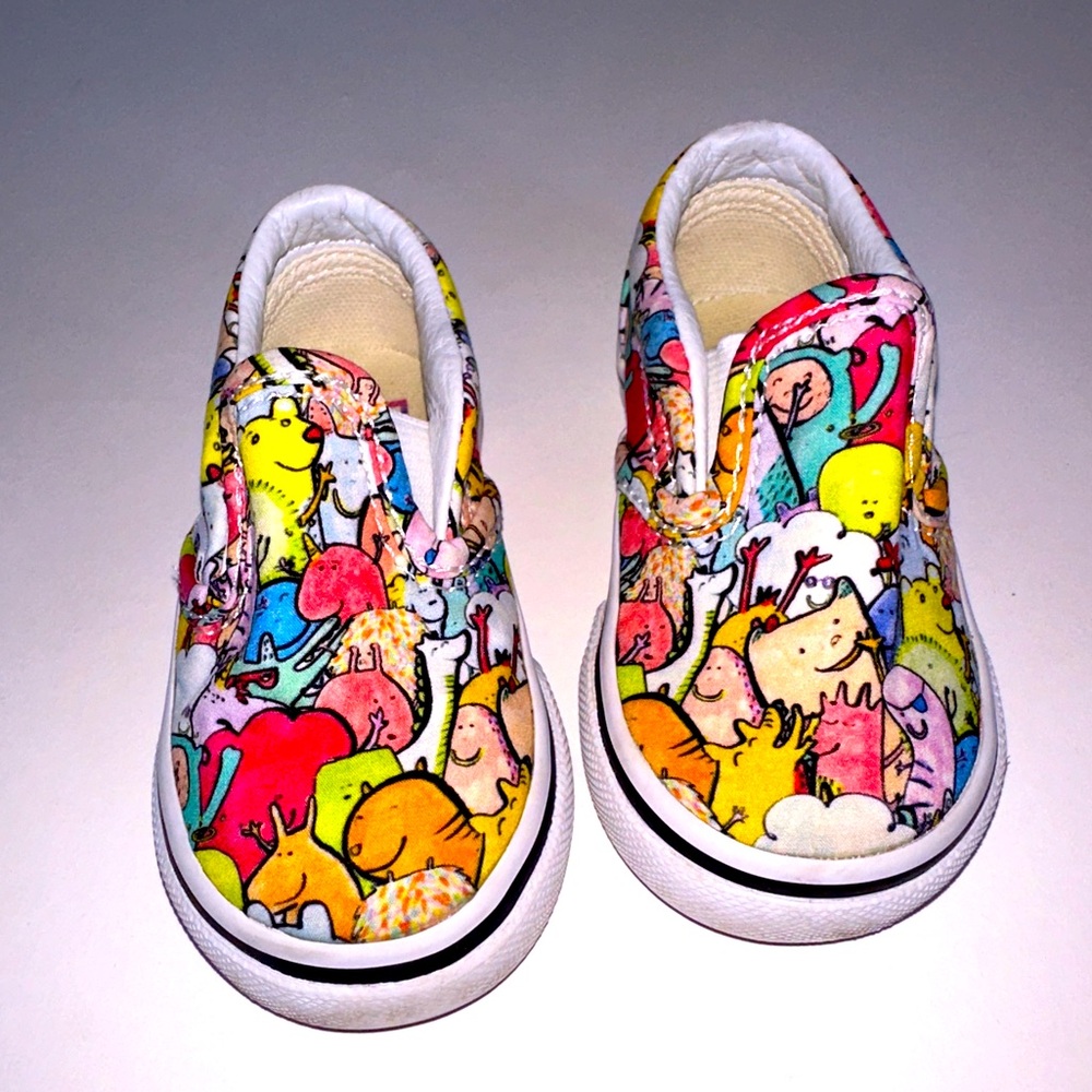 Vans size 4 Dallas Clayton Artist Low Top Slip Ons